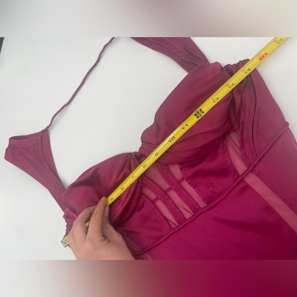 Vintage Gucci Runway Bustier Cutout Silk Mini Dress 42 6 Corset Open Back 2000s - Picture 9 of 15